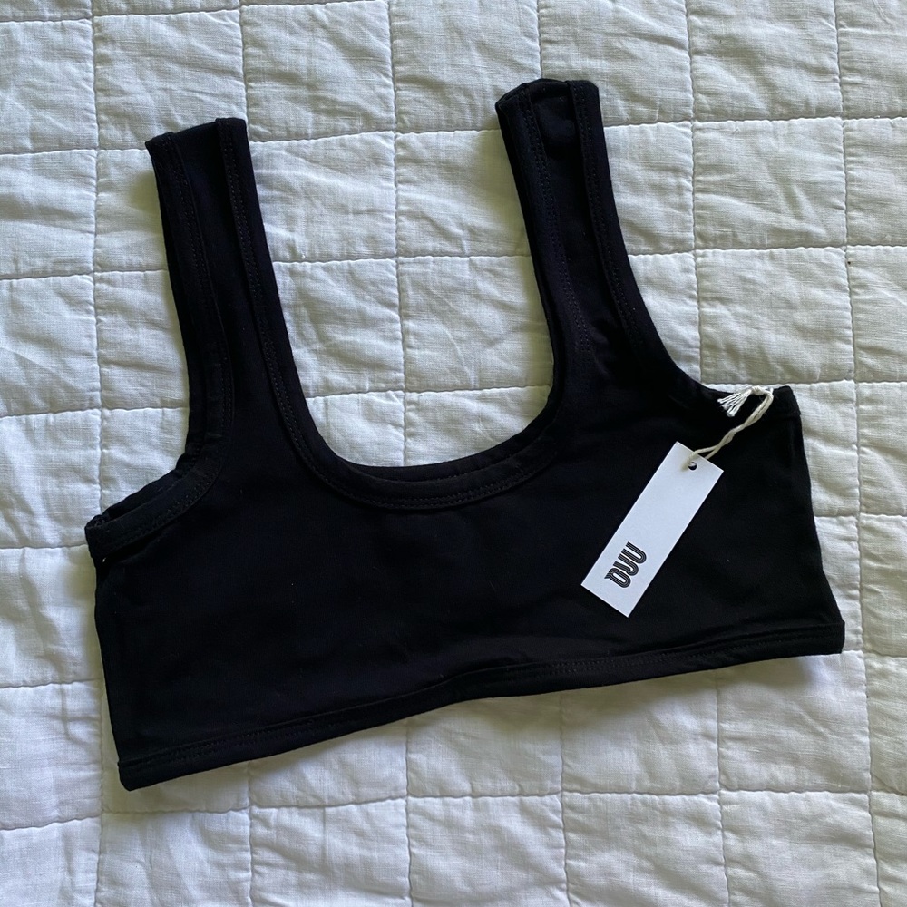ARQ Wide Strap Bra Black L